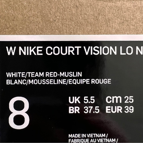NWT Nike Court Vision Lo Women’s Shoes - Picture 9 of 9